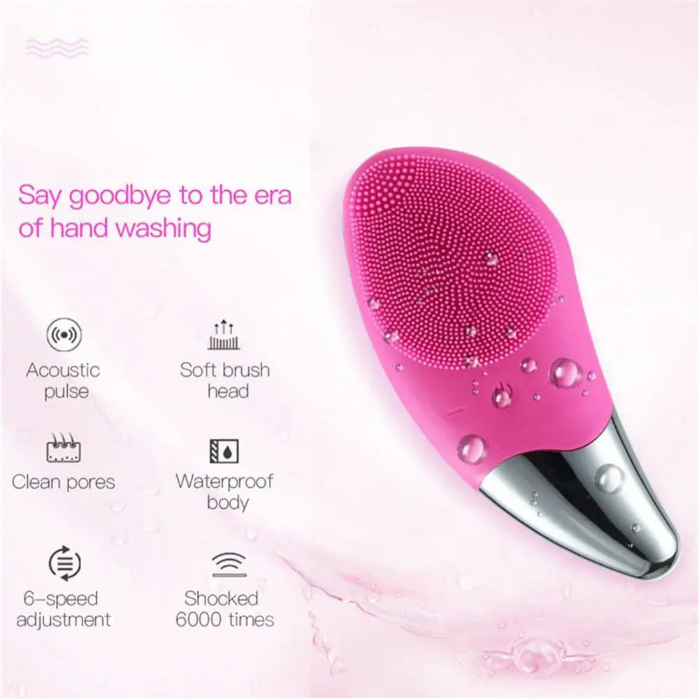 Brosse nettoyante imperméable pour le visage pour hommes et femmes Brosse nettoyante électrique rechargeable pour exfoliation du visage