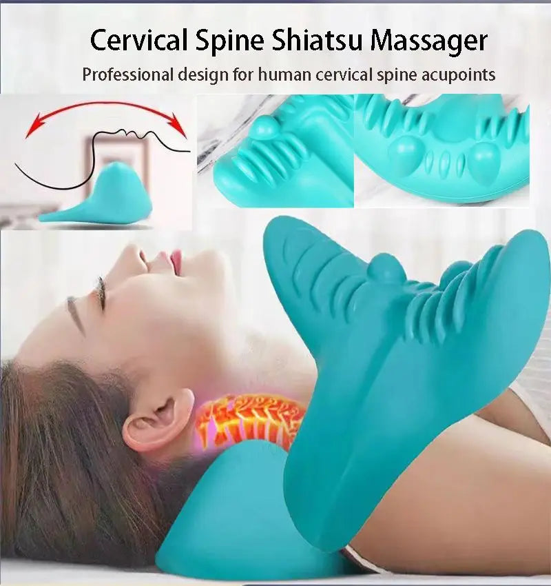 Civière de cou et d'épaule, relaxant, dispositif de Traction chiropratique cervicale, oreiller de Massage pour soulager la douleur
