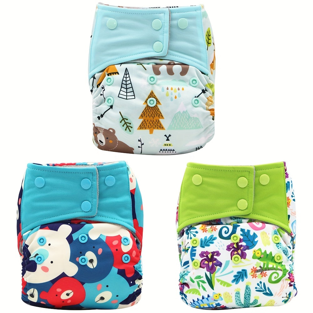Couches Lavables et Réutilisables Bébé  – Dès la Naissance, 9 à 14 kg, Polyester Multicolore 2.99KG-15.01KG